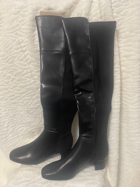 Size 6.5 – Calvin Klein Pemmie Black Knee High Boots | NWT