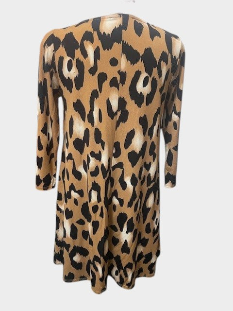 Size Small - Peach Love leopard dress
