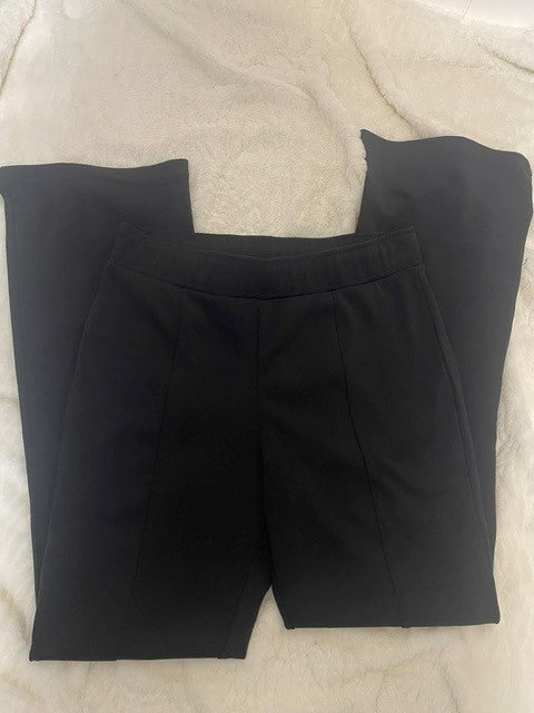 Size MT IMAN Black Stretch Pull On Pants Bootcut Flare Comfortable