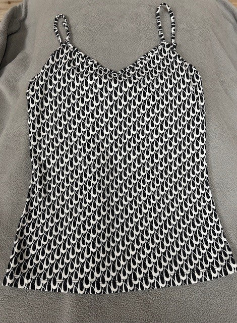 Size Small - Ann Taylor black and white spaghetti tank