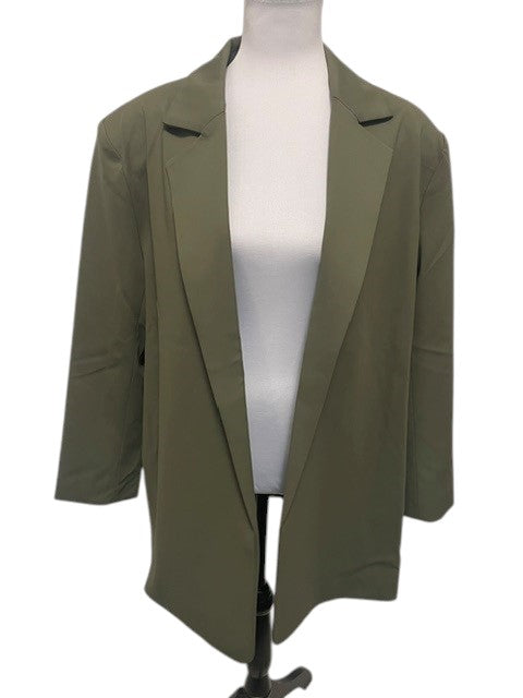 Size Medium Cupshe Olive Green Open Front Blazer Jacket NWT