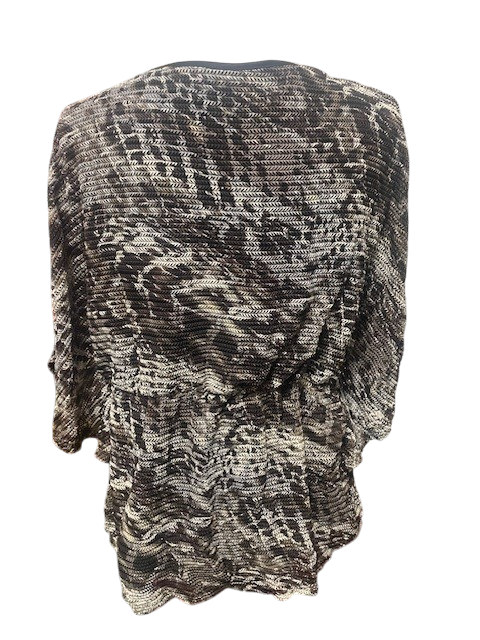 Size Large - Cato black/brown top