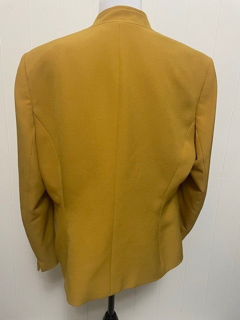 Size 14 - Kasper mustard color one button jacket