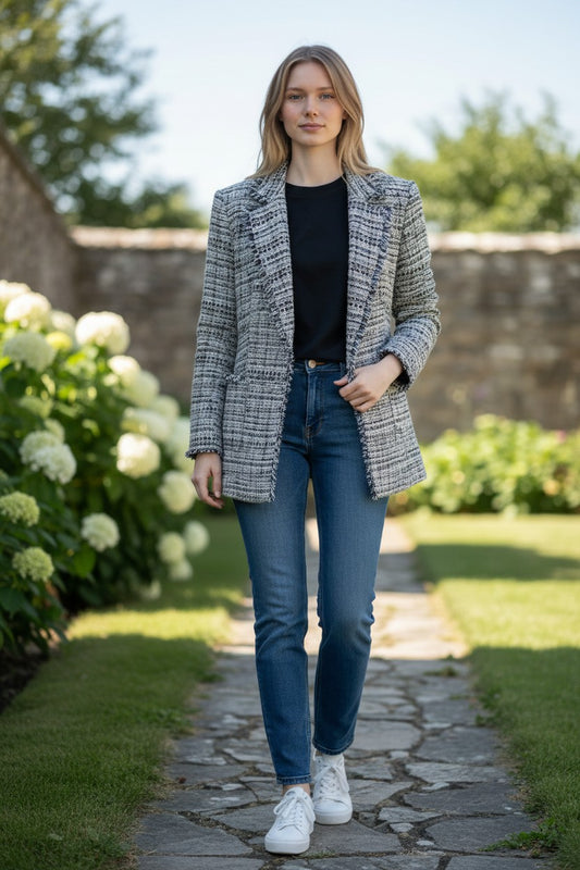 Size 10 – Karl Lagerfeld Tweed Blazer Jacket