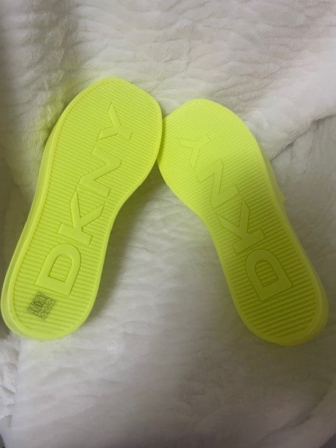 Size 9 - DKNY Laren platform slide - yellow - Retails $49.99