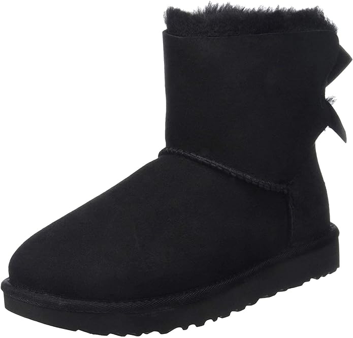 Size 11 - UGG Mini Bailey Bow II Boo Black - New - Retails for $170