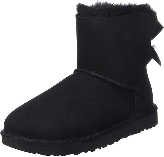 Size 11 - UGG Mini Bailey Bow II Boo Black - New - Retails for $170