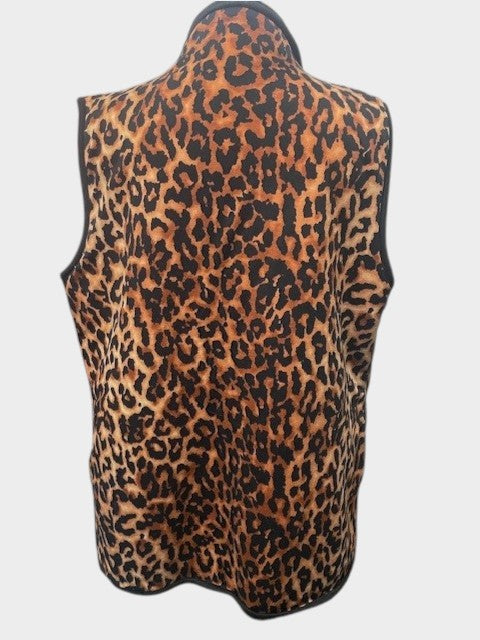 Size Medium - L & B leopard print vest