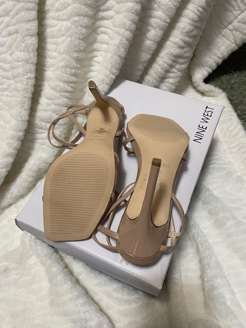 Multiple Sizes - Nine West Tidle Strappy Heel - Taupe- NWT - Retails $85