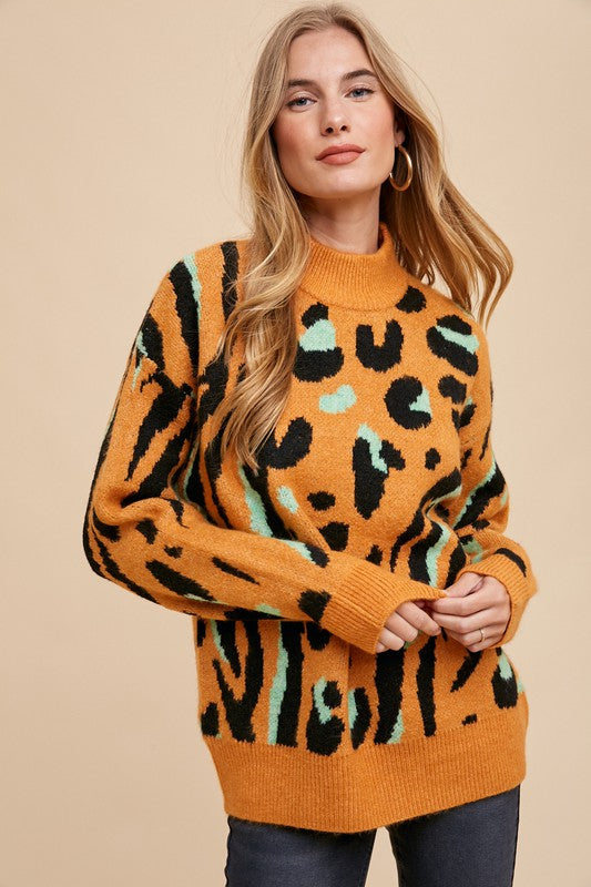Size M - Anniewear Leopard Sweater - NWT