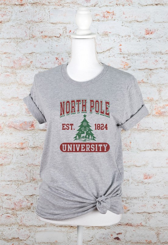 North Pole University Graphic Tee