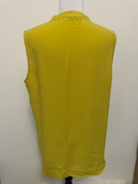 Size Large Timeson Mustard Yellow Sleeveless Blouse Shell Top