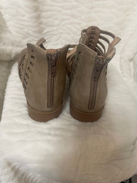 Size 7.5 - New - Journee Collection Delilah Taupe sandal - Retails for $86.00