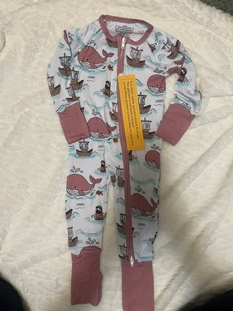 Size 6–9 Months – NWT Bamboo Jonah Convertible Sleeper