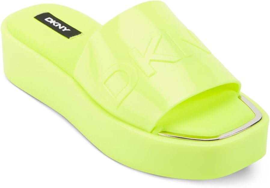 Size 9 - DKNY Laren platform slide - yellow - Retails $49.99