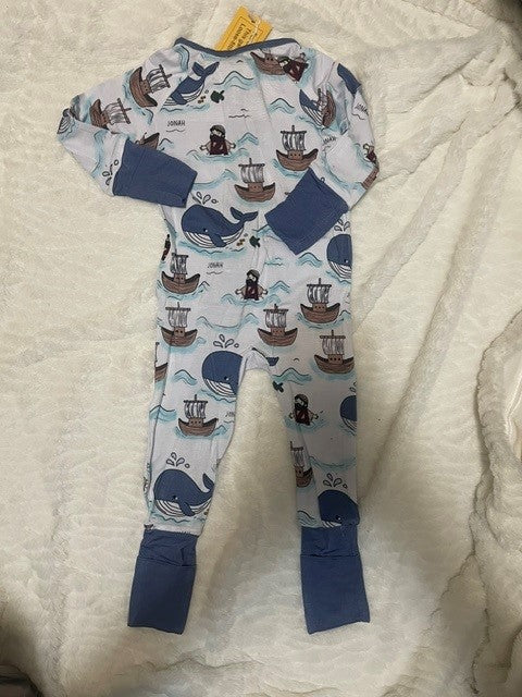 Size 6–9 Months – NWT Bamboo Jonah Convertible Sleeper