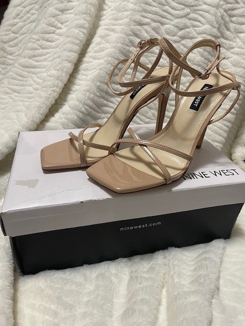 Multiple Sizes - Nine West Tidle Strappy Heel - Taupe- NWT - Retails $85