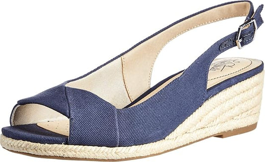Size 10W - Lifestride Socialite Navy Canvas Retail $69.99