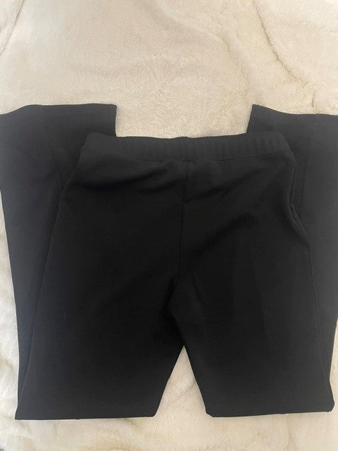 Size MT IMAN Black Stretch Pull On Pants Bootcut Flare Comfortable