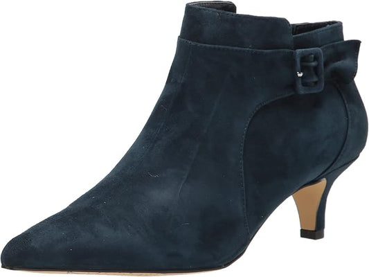 Size 8W - Betta Vita Navy Kidsuede Bindi - NEW IN BOX