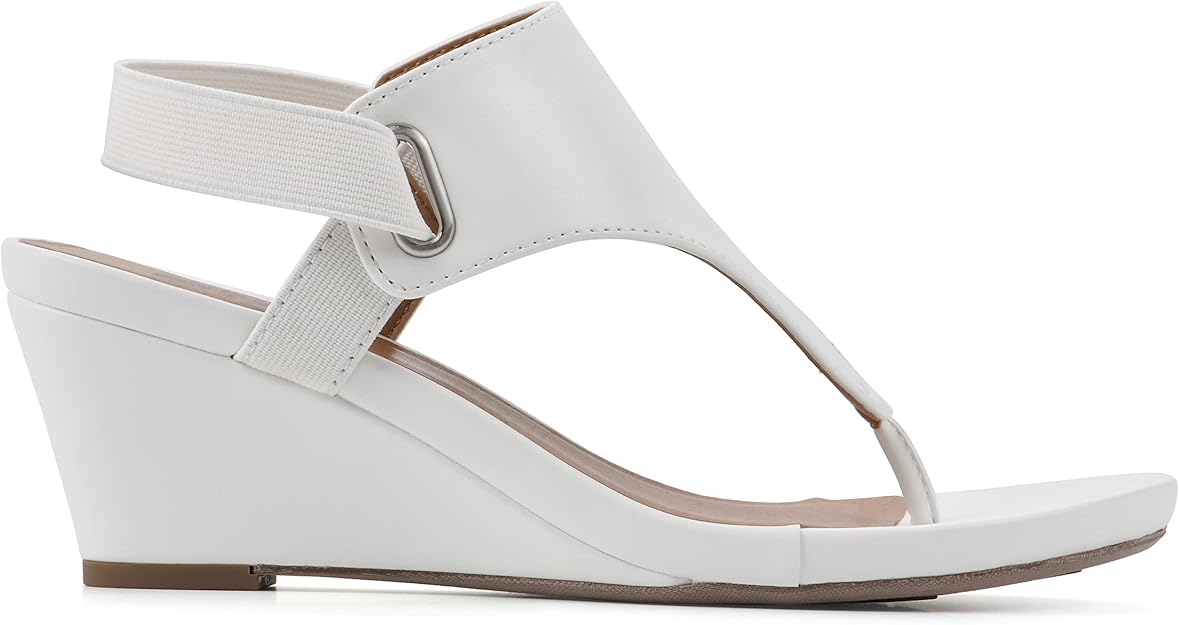 Size 6.5 - White Mountain All Dress Sandal white - NEW IN BOX