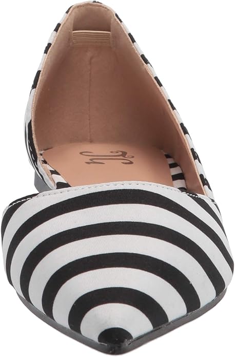 Size 8 - Journee Collection Cortini flat - stripe NIB