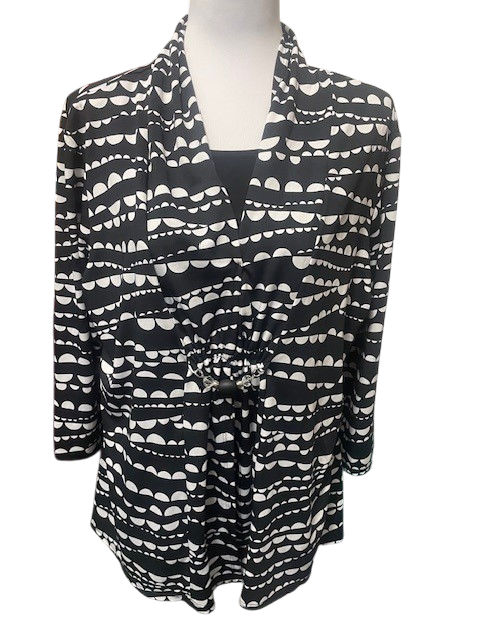 Size XL - Notations black/white top