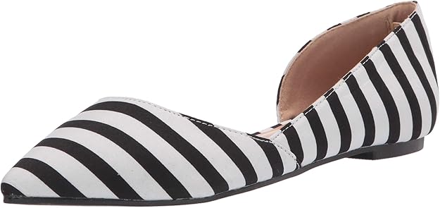 Size 8 - Journee Collection Cortini flat - stripe NIB