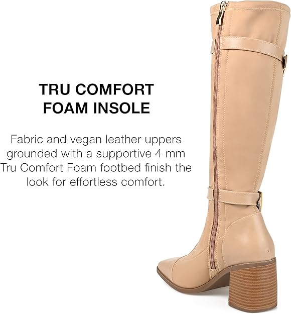 Size 9.5 - Journee Collection Gaibree boot Beige - NIB - Retails for $109.99