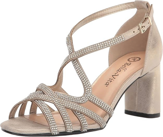 Size 11W - Bella Vita Aliette Gold Sandal - NIB - Retails for $95.00