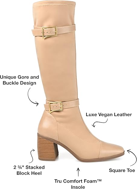 Size 9.5 - Journee Collection Gaibree boot Beige - NIB - Retails for $109.99
