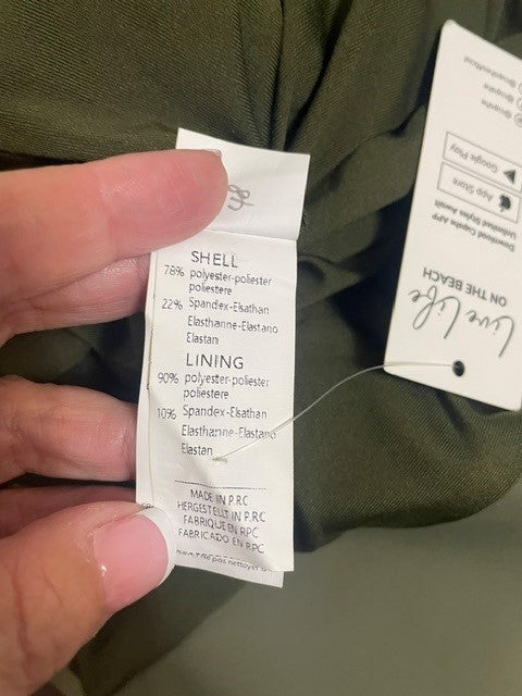 Size Medium Cupshe Olive Green Open Front Blazer Jacket NWT