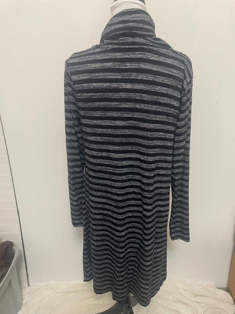 Size Large Market & Spruce Striped Cowl Neck Knit Dress
