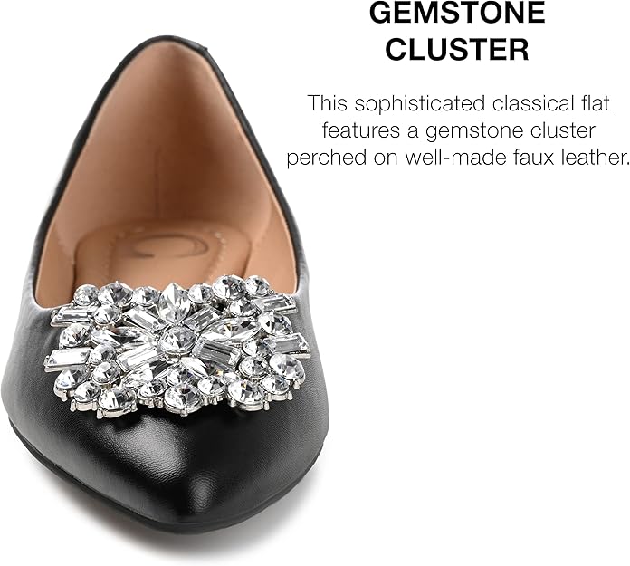Size 9 - Journee Collection Renzo flat - Black - NIB - Retails for $$89.99