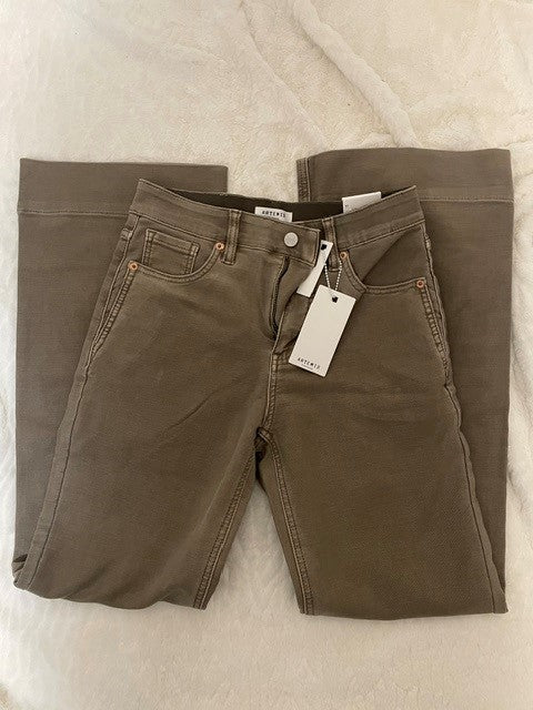 Medium Artemis Vintage Holly High Rise Flare Pants Taupe NWT