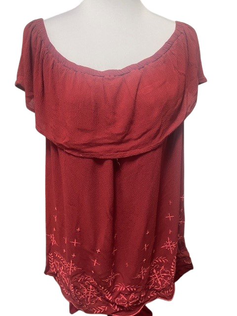 Size XL - Cato burgundy top