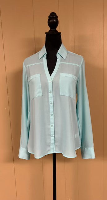 *CLEARANCE* Size Small - Express Mint Green Blouse