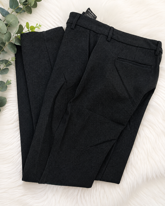 Size 12 Liverpool Black Textured Dress Pants Trousers