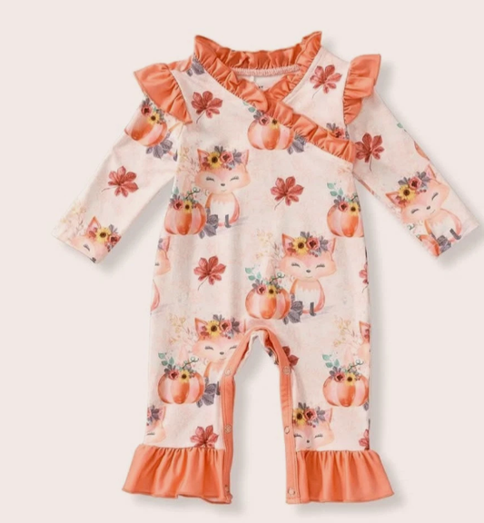 Size 6-9 Mo - Pete & Lucy - Foxy Patch Romper
